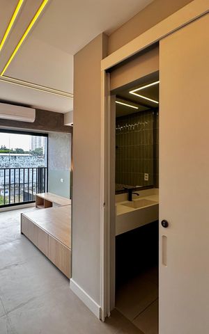 Studio para alugar com 25m², 0 quarto e sem vaga Studio para alugar com 25m², 0 quarto e sem vagaCozinha