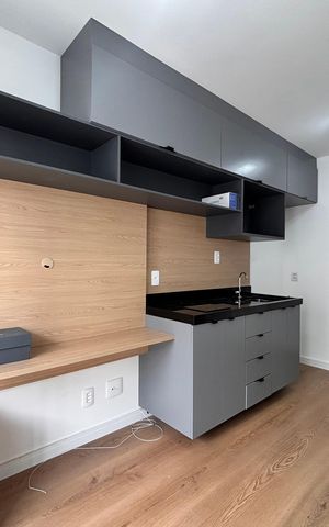 Apartamento à venda com 28m², 1 quarto e sem vaga Apartamento à venda com 28m², 1 quarto e sem vagaSala/Cozinha