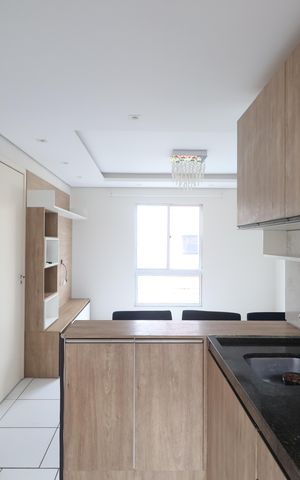 Apartamento para alugar com 42m², 2 quartos e 1 vagaCozinha e Área de Serviço