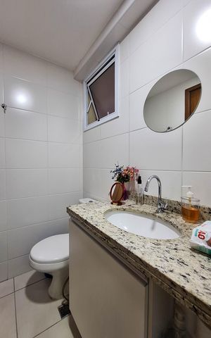 Apartamento à venda com 59m², 2 quartos e sem vaga Apartamento à venda com 59m², 2 quartos e sem vagaBanheiro Social