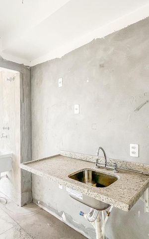 Apartamento à venda com 70m², 2 quartos e 2 vagas Apartamento à venda com 70m², 2 quartos e 2 vagasCozinha e Área de Serviço