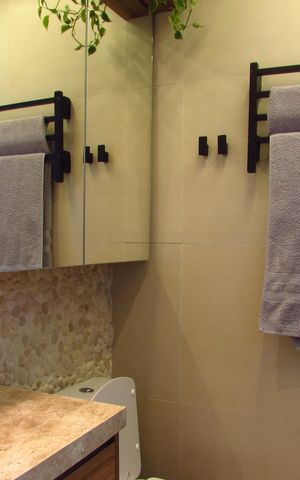 Apartamento à venda com 77m², 2 quartos e 2 vagasBanheiro da Suíte