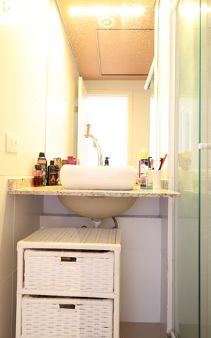 Apartamento à venda com 66m², 1 quarto e 1 vagaBanheiro