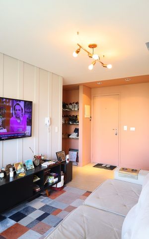Apartamento à venda com 66m², 1 quarto e 1 vagaSala