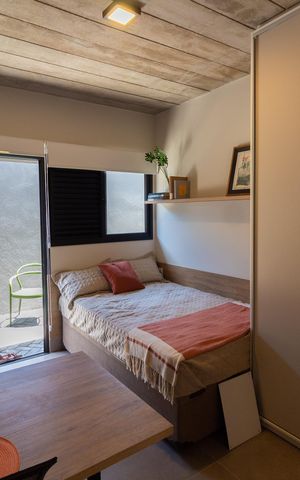 Studio para alugar com 17m², 1 quarto e sem vagaSala/Quarto