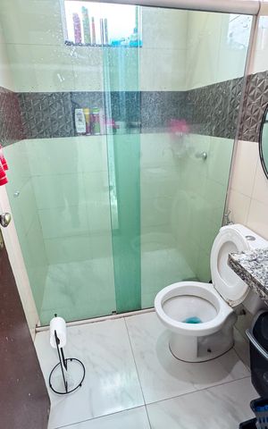 Casa à venda com 80m², 2 quartos e 2 vagasBanheiro Social
