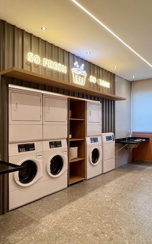 Studio para alugar com 26m², 1 quarto e sem vaga Studio para alugar com 26m², 1 quarto e sem vagaLavanderia