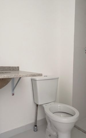 Studio para alugar com 26m², 1 quarto e sem vaga Studio para alugar com 26m², 1 quarto e sem vagaBanheiro