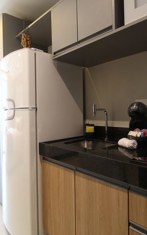 Studio à venda com 34m², 1 quarto e sem vagaCozinha