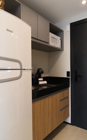 Studio à venda com 34m², 1 quarto e sem vagaCozinha