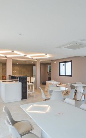 Studio à venda com 26m², 1 quarto e sem vaga Studio à venda com 26m², 1 quarto e sem vagaÁrea comum - Salão de festas