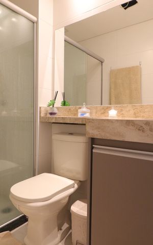 Apartamento para alugar com 57m², 2 quartos e 1 vagaBanheiro 