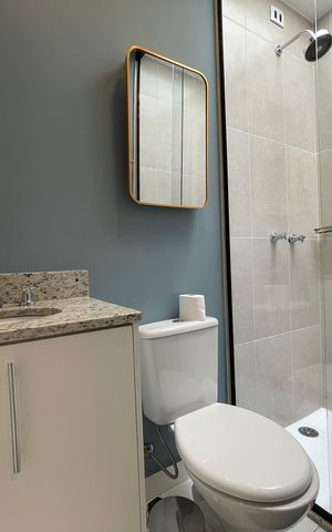 Casa para alugar com 91m², 2 quartos e 1 vaga Casa para alugar com 91m², 2 quartos e 1 vagaBanheiro Social