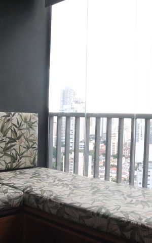 Apartamento para alugar com 25m², 1 quarto e sem vagaVaranda