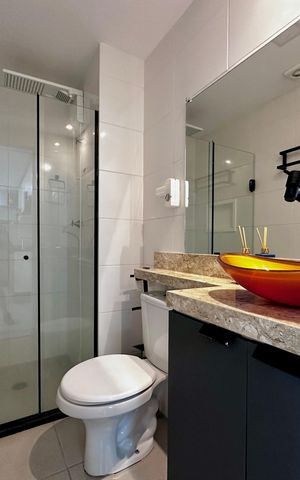 Apartamento à venda com 34m², 2 quartos e sem vaga Apartamento à venda com 34m², 2 quartos e sem vagaBanheiro