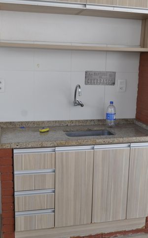 Casa de condomínio para alugar com 118m², 2 quartos e 1 vagaChurrasqueira