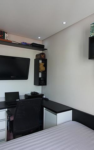 Apartamento à venda com 75m², 3 quartos e 2 vagasQuarto 3