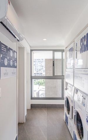 Studio para alugar com 31m², 1 quarto e 1 vagaÁrea comum - Lavanderia