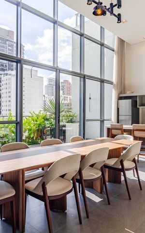 Studio para alugar com 31m², 1 quarto e 1 vagaÁrea comum - Salão de festas