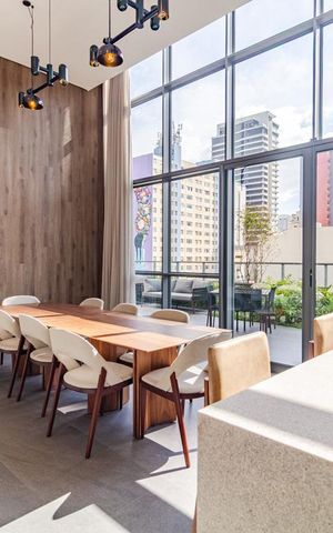 Studio para alugar com 31m², 1 quarto e 1 vagaÁrea comum - Salão de festas