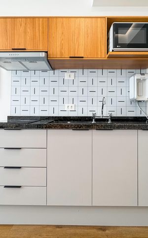 Studio à venda com 21m², 1 quarto e sem vagaCozinha