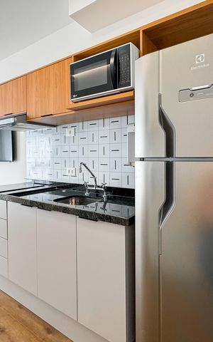 Studio à venda com 21m², 1 quarto e sem vagaCozinha