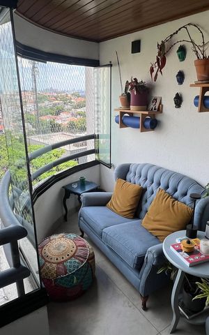 Apartamento à venda com 90m², 3 quartos e 2 vagas Apartamento à venda com 90m², 3 quartos e 2 vagasVaranda da Sala
