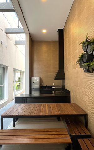 Apartamento à venda com 35m², 1 quarto e sem vaga Apartamento à venda com 35m², 1 quarto e sem vagaÁrea comum - Churrasqueira