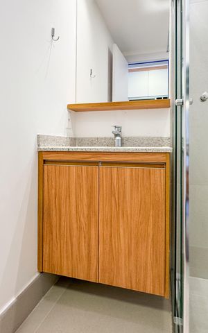Apartamento para alugar com 27m², 1 quarto e sem vaga Apartamento para alugar com 27m², 1 quarto e sem vagaBanheiro