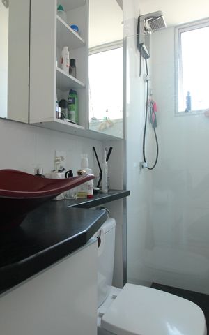 Apartamento à venda com 100m², 2 quartos e 2 vagasBanheiro Social