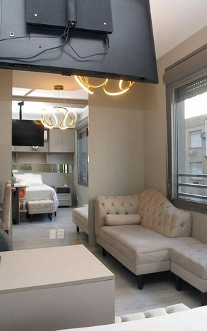Studio à venda com 25m², 1 quarto e 1 vagaStudio - Sala / Quarto