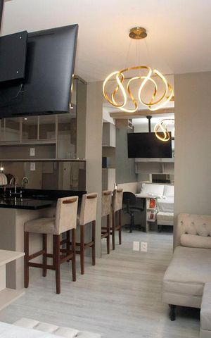 Studio à venda com 25m², 1 quarto e 1 vagaStudio - Sala / Quarto