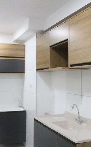 Apartamento para alugar com 40m², 2 quartos e sem vagaCozinha e Área de Serviço