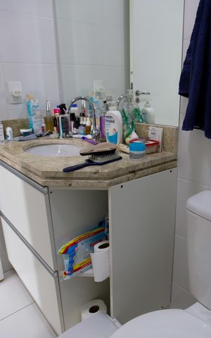 Apartamento para alugar com 117m², 2 quartos e 2 vagas Apartamento para alugar com 117m², 2 quartos e 2 vagasBanheiro da Suíte 2