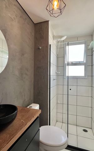 Apartamento para alugar com 40m², 2 quartos e sem vaga Apartamento para alugar com 40m², 2 quartos e sem vagaBanheiro