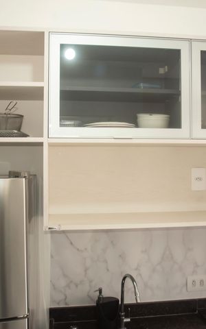 Studio à venda com 26m², 1 quarto e sem vagaCozinha