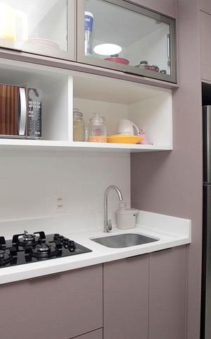 Studio à venda com 35m², 1 quarto e 1 vagaStudio - Cozinha