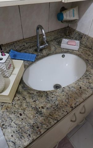 Apartamento à venda com 75m², 2 quartos e 1 vagaBanheiro Social - Pia