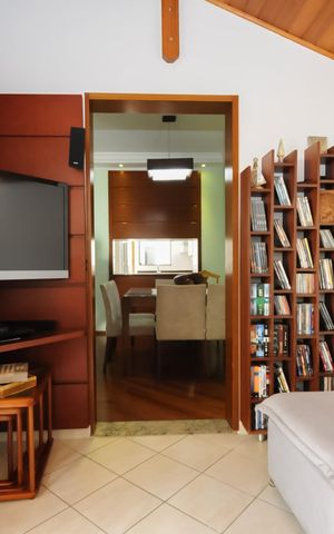 Casa de condomínio à venda com 115m², 3 quartos e 2 vagasSala