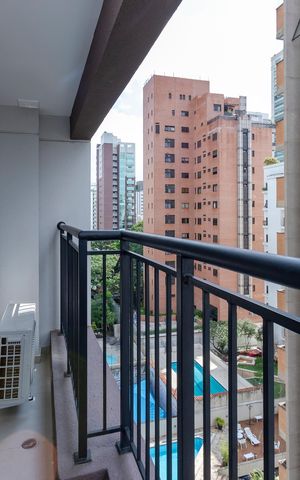 Studio para alugar com 25m², 1 quarto e sem vaga Studio para alugar com 25m², 1 quarto e sem vagaVaranda