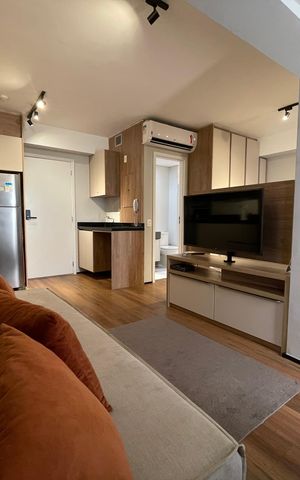 Apartamento para alugar com 35m², 1 quarto e 1 vaga Apartamento para alugar com 35m², 1 quarto e 1 vagaSala