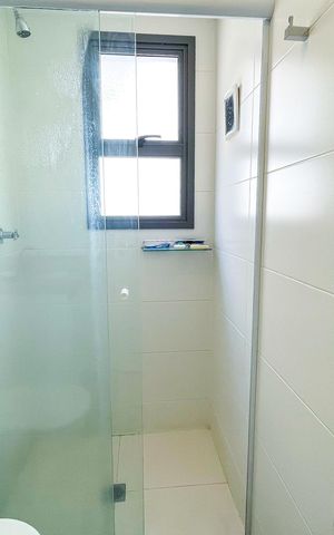 Studio para alugar com 46m², 1 quarto e 1 vaga Studio para alugar com 46m², 1 quarto e 1 vagaBanheiro