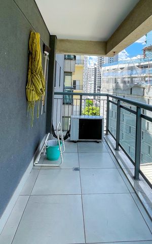 Studio para alugar com 46m², 1 quarto e 1 vaga Studio para alugar com 46m², 1 quarto e 1 vagaVaranda