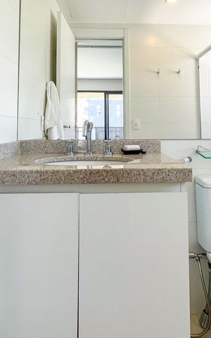 Studio para alugar com 46m², 1 quarto e 1 vaga Studio para alugar com 46m², 1 quarto e 1 vagaBanheiro