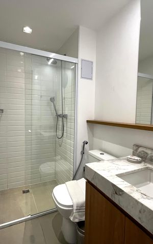 Studio à venda com 27m², 1 quarto e sem vagaBanheiro 