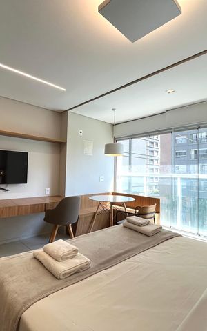 Studio à venda com 27m², 1 quarto e sem vagaSala/Quarto