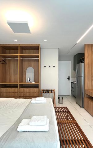 Studio à venda com 27m², 1 quarto e sem vagaSala/Quarto