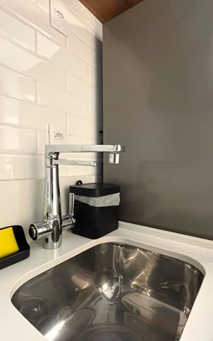 Studio à venda com 27m², 1 quarto e sem vagaCozinha 