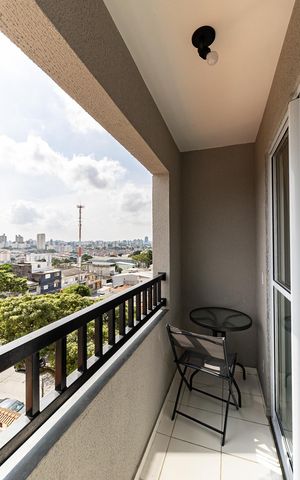 Apartamento à venda com 18m², 1 quarto e sem vaga Apartamento à venda com 18m², 1 quarto e sem vagaVaranda