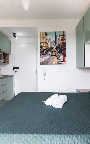 Apartamento à venda com 18m², 1 quarto e sem vaga Apartamento à venda com 18m², 1 quarto e sem vagaSala/Quarto